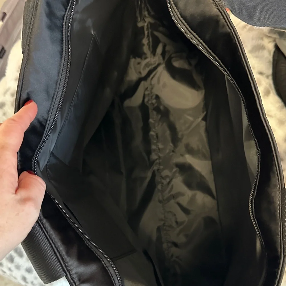 Victoria's Secret Black Tote with Silver Accents - Picture 3 of 5